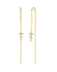 Princess Threaders - 18k Gold + Diamonds