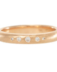 Half-Round Stacker 5 Diamond - 18k/20k + VS Diamonds