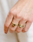 OOAK Champagne Cushion Cut Diamond Halo Ring  + VS Accents - 18k Gold + Diamonds 6