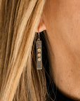 Sunnyside Diamond Earrings - 18k/14k Gold, Oxidized Silver, + VS White Diamonds