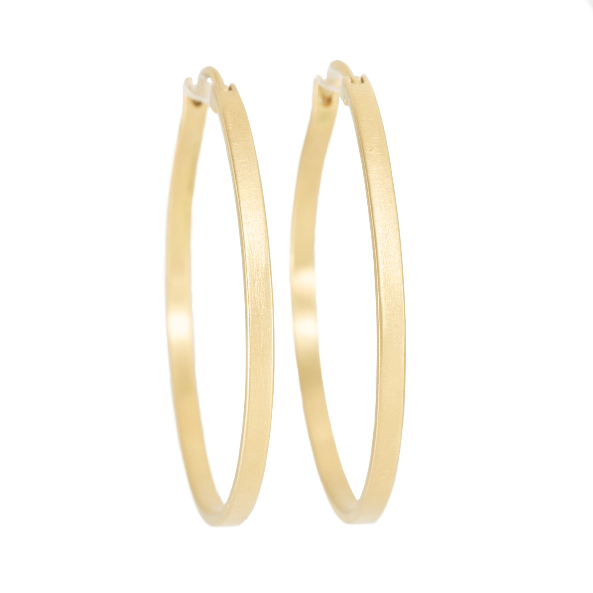 Fav Gold Hoops - 18ky Gold + VS Diamonds