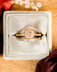 Everyday Diamond Band - 18ky Gold, 14kpw Gold + VS Diamonds