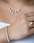Single Wrap Gemstone Bracelet - 14k Yellow Gold / Blue Sapphire