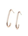 Paper Clip Hoops - 14K Gold Fill