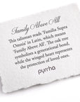Family Above All Talisman - Sterling Silver