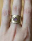 EOS Ring - Brass + Ruby