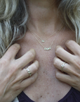 Mirage Single Ring - 14ky + Diamond