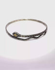 Eternal Serpent Bangle 2 - Sterling Silver + 10ky Gold