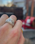 Shadow Dome Ring - Silver
