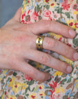 Rapids Ring - Brass + Blue Sapphire