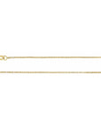 14K Yellow Gold .75 mm Solid Box Chain  - 18"