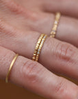 Aspen Wedding Stackers - 18ky Gold, 14kpw Gold