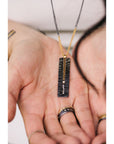 Classic Aspen Necklace - 18k gold, Oxidized Silver + Reclaimed Diamonds