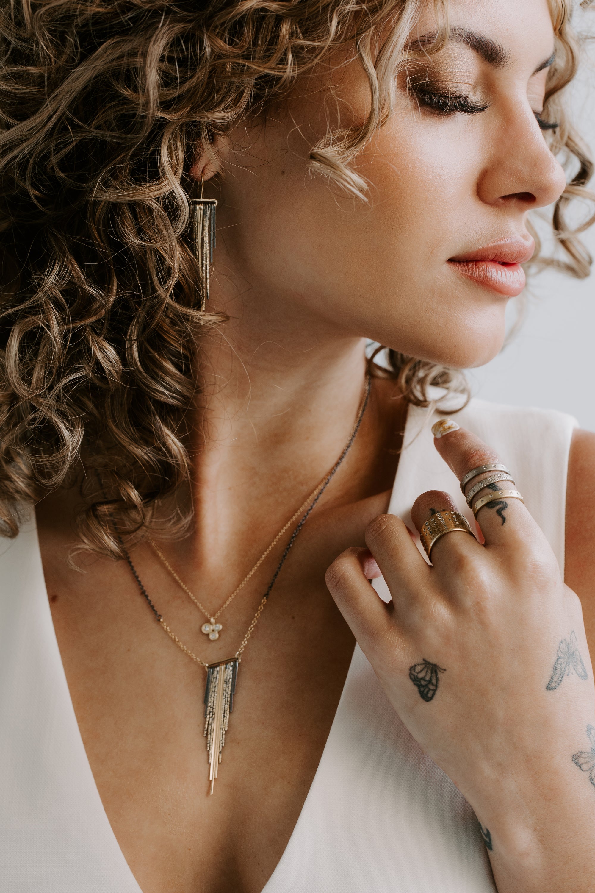 Diamond Party Band - 18ky Gold + Reclaimed Diamonds