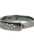 Luxe Aspen Band - Oxidized Silver + Reclaimed Diamonds