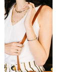 Breezy Chain Link Necklace - 18k Gold + Oxidized Silver