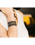 Starry Night Cuff - 22k Gold Fused with Oxidized Silver