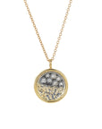 Traveler’s Coin Necklace - 22k/18k Gold, Oxidized Silver + Reclaimed Diamonds