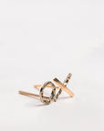 X-O Studs - 22k/18k Gold + Oxidized Silver